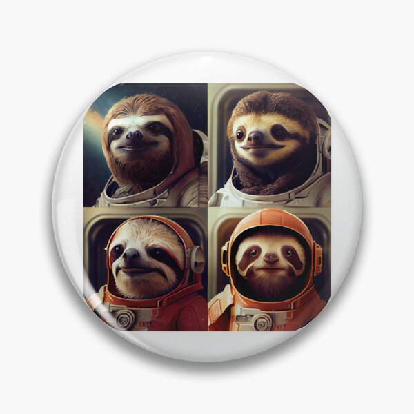 Item preview, Funny Sloth Astronauts, Reach for the Stars! designed and sold by MrBeerholder.