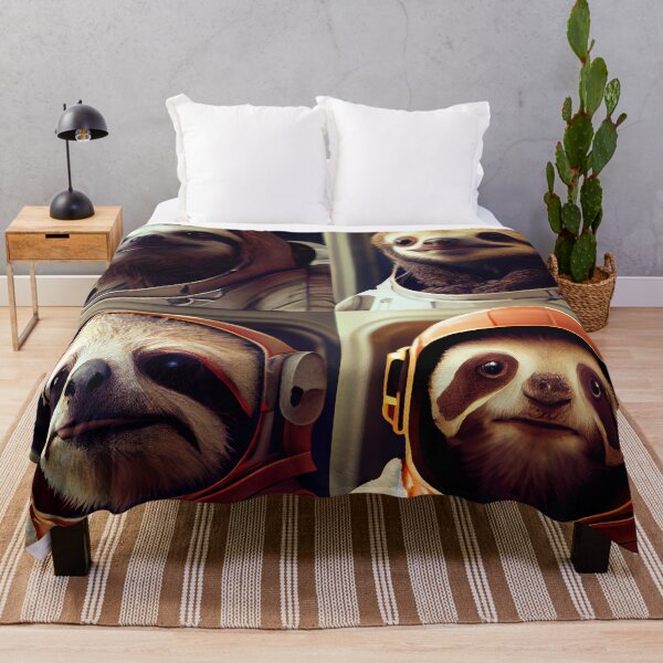 Item preview, Funny Sloth Astronauts, Reach for the Stars! designed and sold by MrBeerholder.