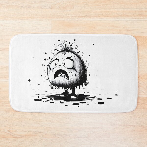Item preview, Cartoon Little Monster Ink Character Background White designed and sold by MLArtifex.