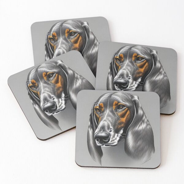 Item preview, Coonhound dog, charcoal drawing 2, Ai Generated Art  designed and sold by ACC .
