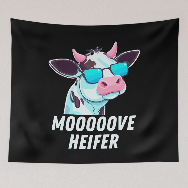 Item preview, Move Heifer Funny Cow designed and sold by TrendTastic.