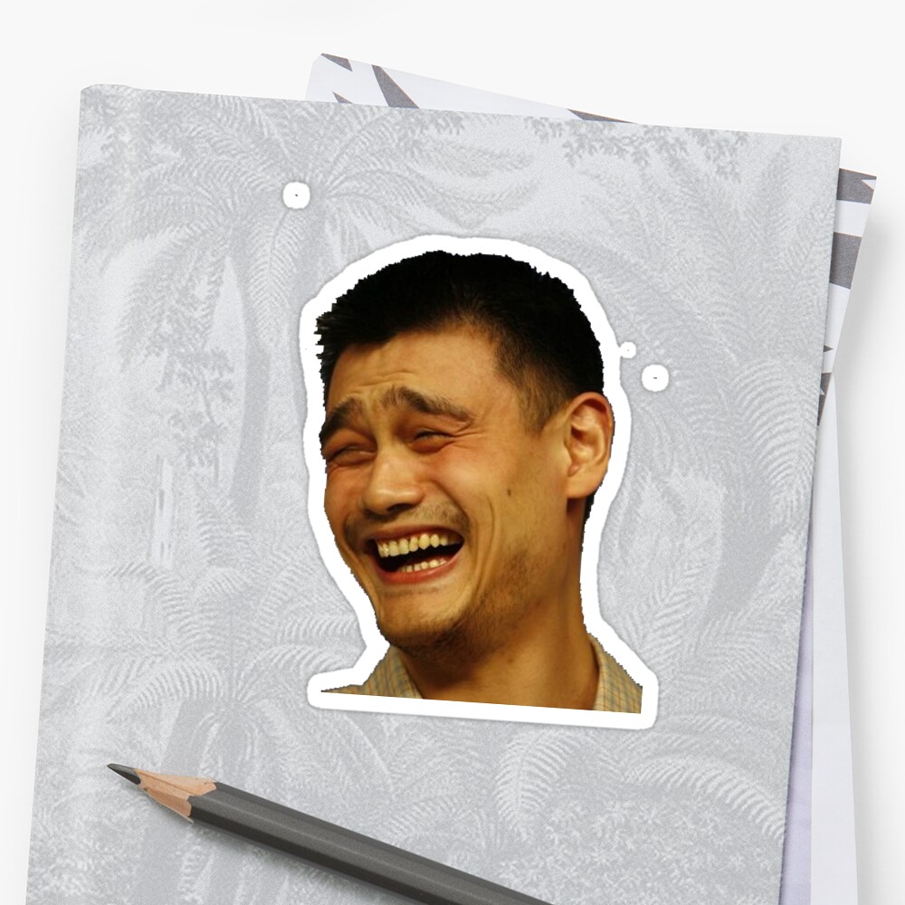 Yao Ming Meme Sticker By Jonnyman Redbubble
