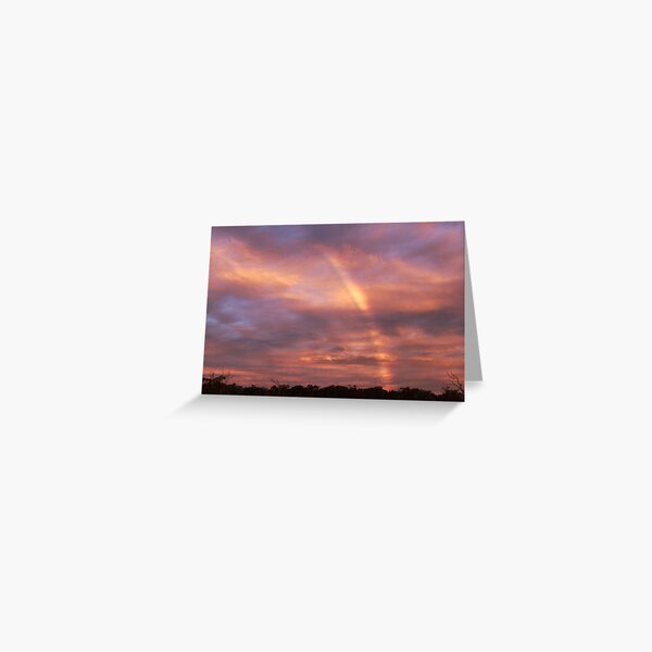 sunset, looking east Greeting Card