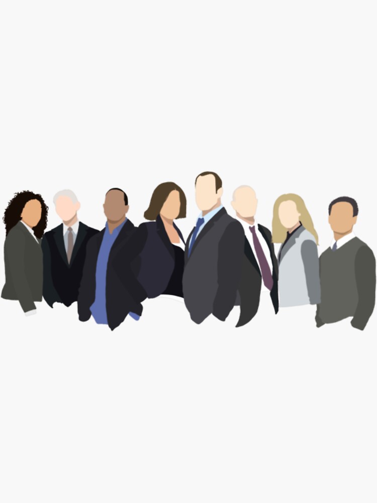 "Law and Order SVU original cast " Sticker for Sale by Cheeryapparel