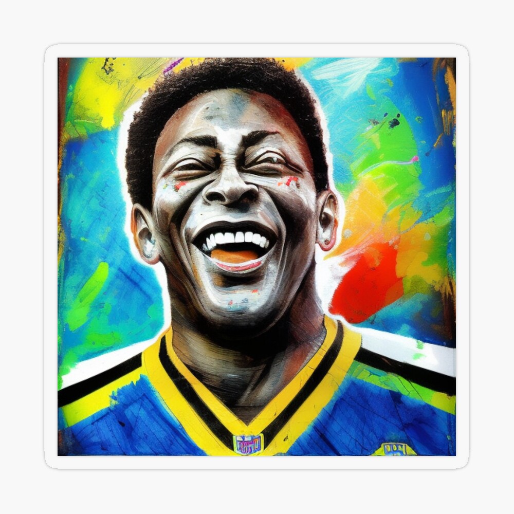 Pele Jersey Sticker for Sale by slawisa