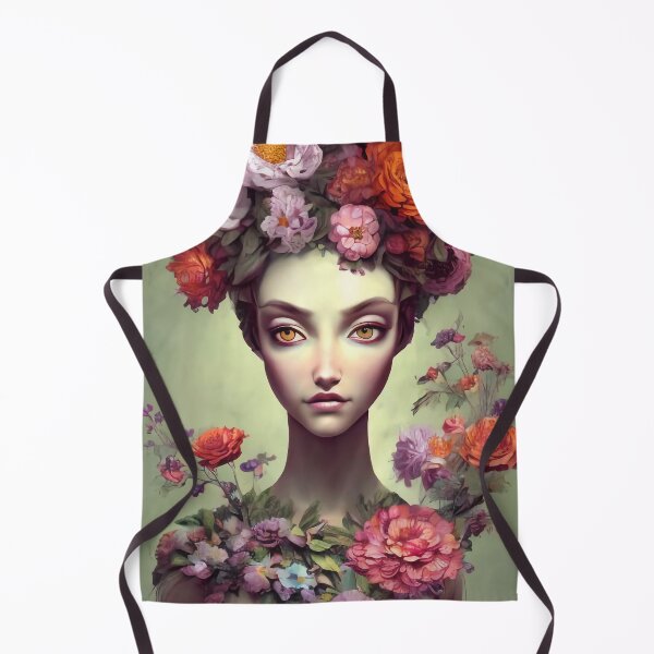 Item preview, Zara Flowery Girl Portrait  designed and sold by Kamiri.