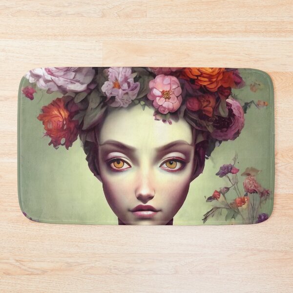 Item preview, Zara Flowery Girl Portrait  designed and sold by Kamiri.
