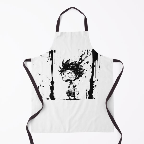 Item preview, Cartoon Little Monster Boy Ink Characters Background White designed and sold by MLArtifex.