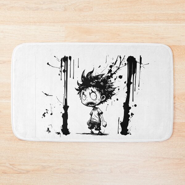 Item preview, Cartoon Little Monster Boy Ink Characters Background White designed and sold by MLArtifex.