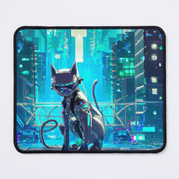 Item preview, Cyber Cat in the big tech city designed and sold by catofnimes.