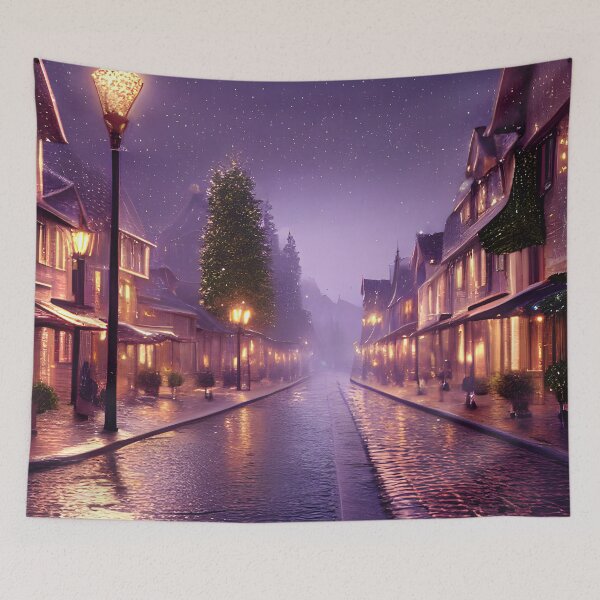 Item preview, Magical Evening in the City: Glittering christmas at the winter designed and sold by FreeSpirit-Shop.