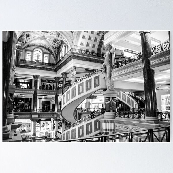 Las Vegas Wall Art Black and White: The Shops at Crystal Palace on