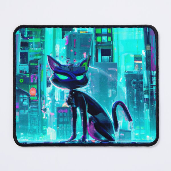 Item preview, Cyber Cat in the big tech city designed and sold by catofnimes.