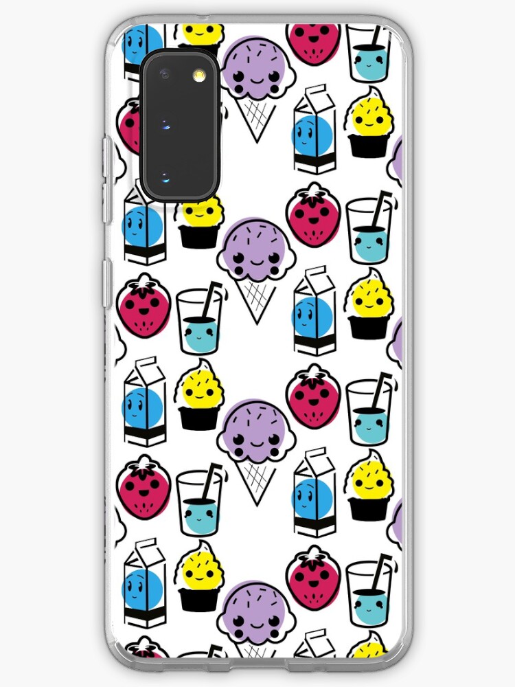 Funda Y Vinilo Para Samsung Galaxy Alimentos Kawaii De Quentindron Redbubble