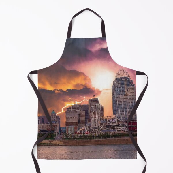 Item preview, Stormy Cincinnati Great American Ball Park designed and sold by Frankie Cat Photography.