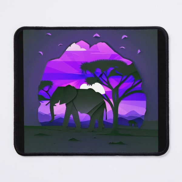 Item preview, beautiful african savana landscape, origami designed and sold by ArtificialGenes.