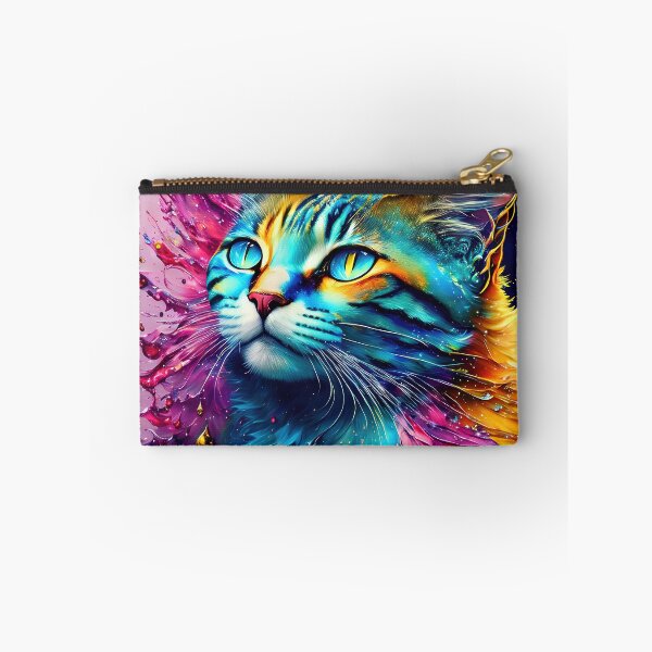 Item preview, Artistic colourful digital painting of a cat designed and sold by Graphics By Craig.