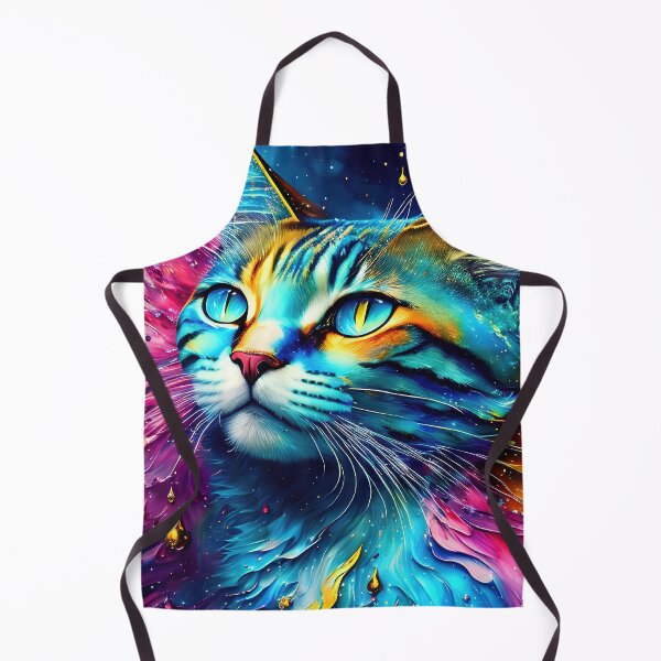 Item preview, Artistic colourful digital painting of a cat designed and sold by Graphics By Craig.