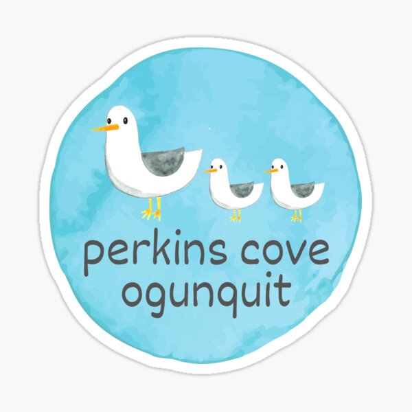 "Perkins Cove Seagulls" Sticker for Sale by LaurenTFOGT Redbubble