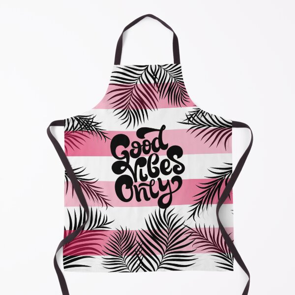 Item preview, Pink and Black Good Vibes Only Quote with Palm Leaves designed and sold by Mary Maple.