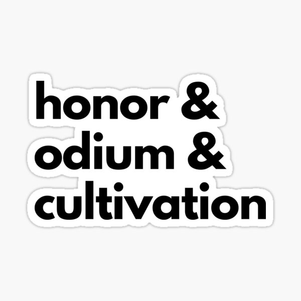 Item preview, honor & odium & cultivation designed and sold by KritterXD.