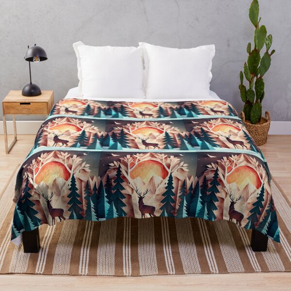 Item preview, beautiful winter landscape, origami designed and sold by ArtificialGenes.
