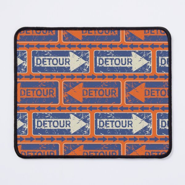 Item preview, Distressed Detour Sign Graphic designed and sold by wickedpretty.