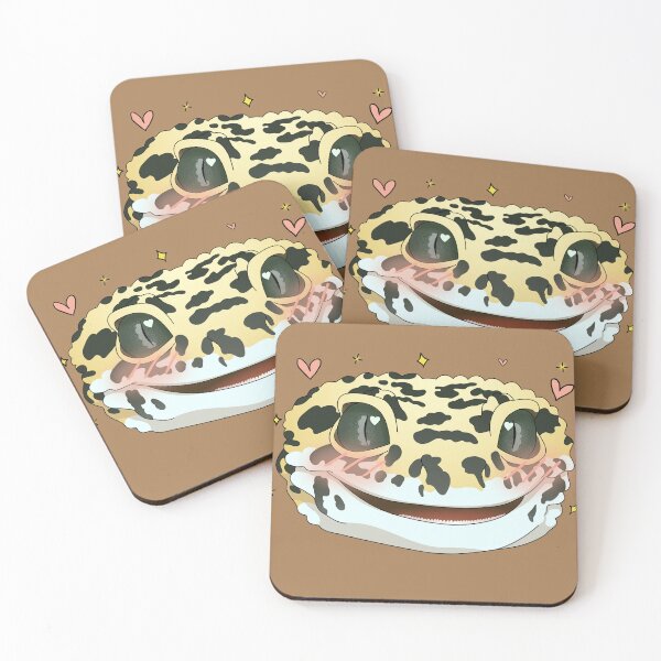 Item preview, Kawaii Leopard Gecko Face designed and sold by Zia Frazier.