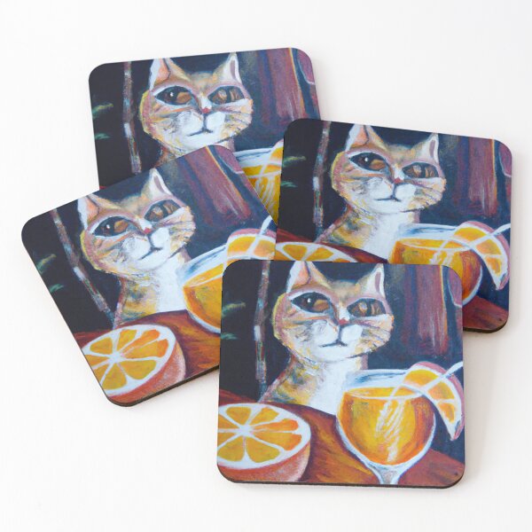 Item preview, Kitty with a side of Orange Juice designed and sold by catofnimes.