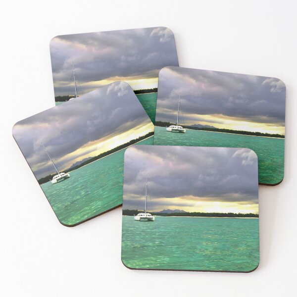 Item preview, Catamarans On Clear Water At Sunset designed and sold by Artisnaps.
