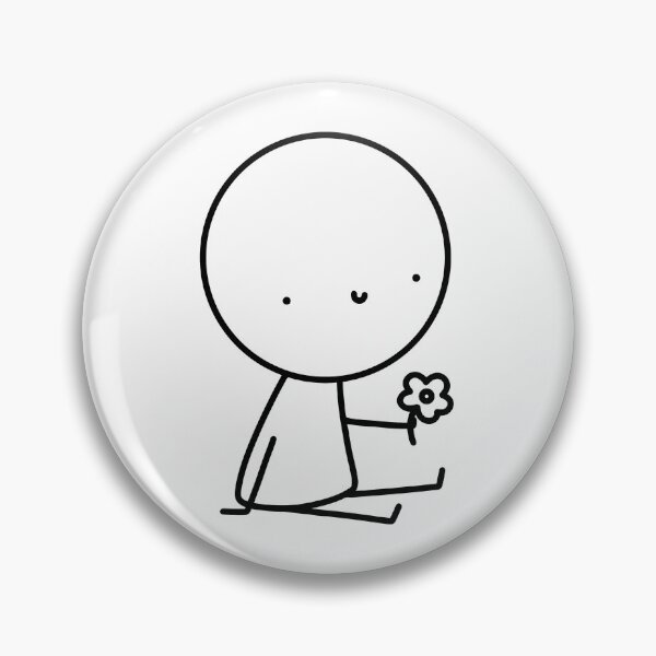 Item preview, Stick Figure Holding Flower designed and sold by MissMasterPeace.