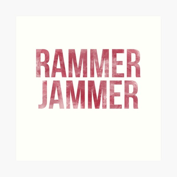 Rammer Jammer Tie Dye Art Print