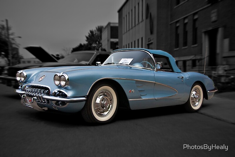"1958 Chevrolet Corvette" by PhotosByHealy Redbubble