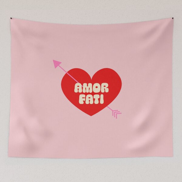 Item preview, Amor Fati Stoic Typography Love Heart with Arrow designed and sold by stoicjimny.