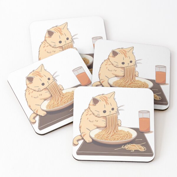 Item preview, Cat Eating Spaghetti designed and sold by Babytopia.