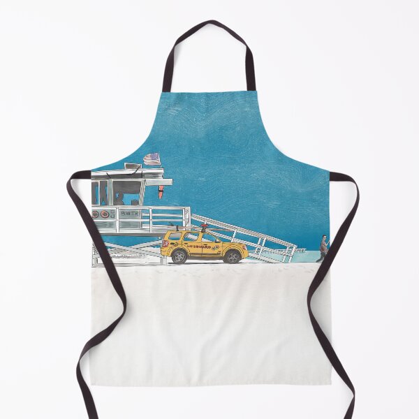 Item preview, Lifeguard Tower Beach Scene Print designed and sold by evk-art.