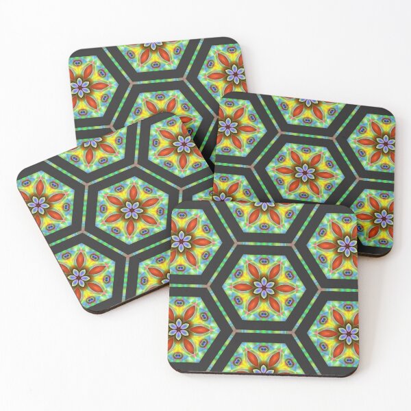Item preview, Colourful Floral Octagon Print designed and sold by CarolM.