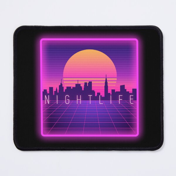 Item preview, Vaporwave Nightlife With Skyline And Sunset designed and sold by KTN-Branding.