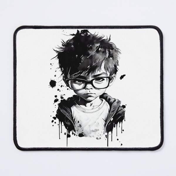 Item preview, Boy with glasses at school one. designed and sold by MLArtifex.