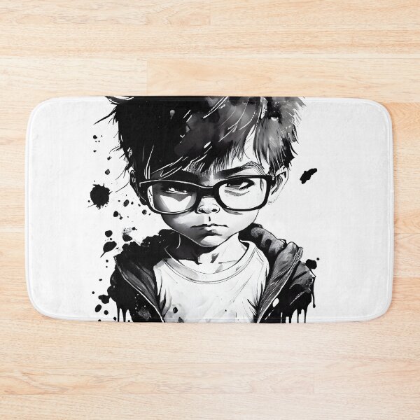 Item preview, Boy with glasses at school one. designed and sold by MLArtifex.