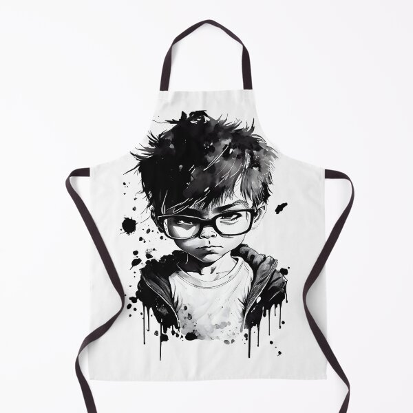 Item preview, Boy with glasses at school one. designed and sold by MLArtifex.