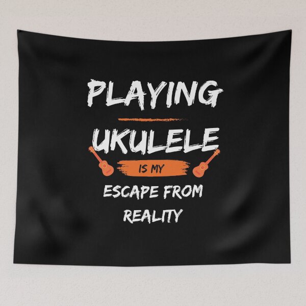 Item preview, Escape reality - playing ukulele designed and sold by piesdesignart.