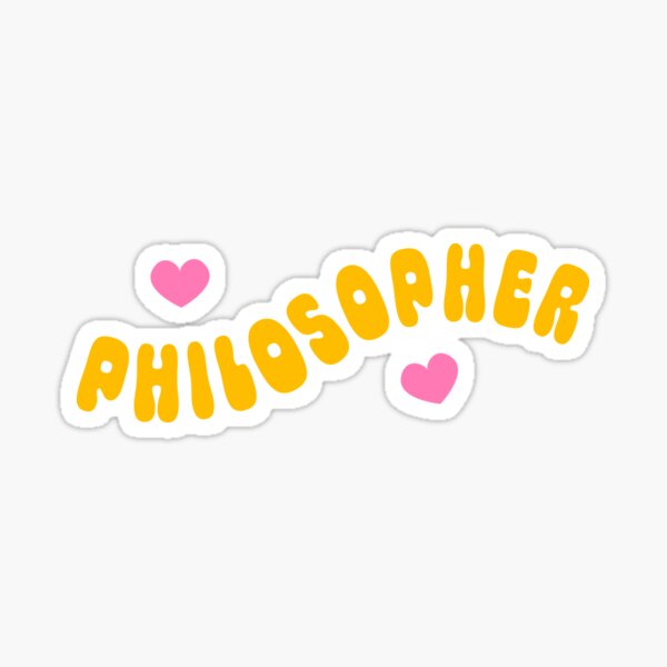 Item preview, Philosopher Stoic Typography with Hearts designed and sold by stoicjimny.