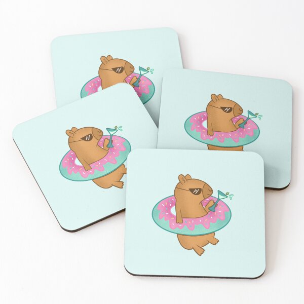 Item preview, Capybara chillin on a floatie designed and sold by ReinaMer.