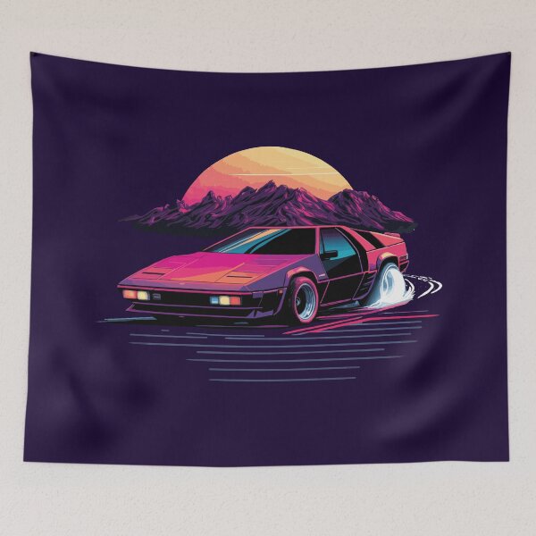 Item preview, Synthwave Fiero Drifting designed and sold by ChasmicArt.
