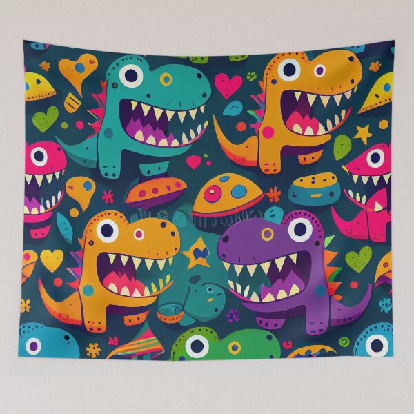 Item preview, Adorably Jurassic: Cute Dinosaur Pattern designed and sold by MrBeerholder.