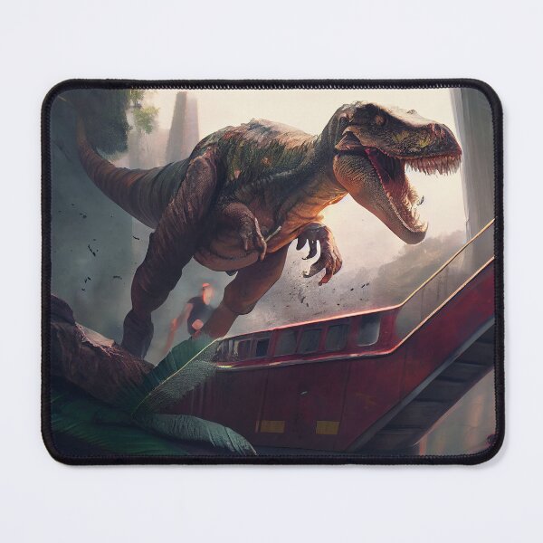 Item preview, Huge Dinosaur Running Rampant in a City Digital Painting designed and sold by CodeAndColors.
