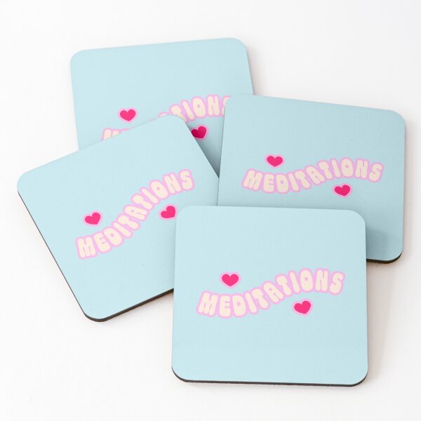 Item preview, Meditations Stoic Typography with Hearts designed and sold by stoicjimny.