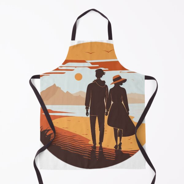 Item preview, Honeymoon Walk on the Beach - Happy Hearts 44 | Colorful Cartoon Love designed and sold by Sunchaser World.