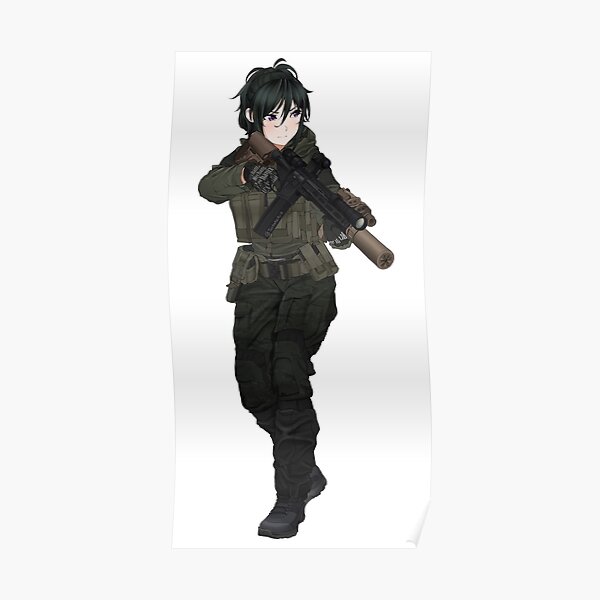 Military Anime Girl Posters for Sale | Redbubble